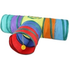 Herşeytrend T Şeklinde 3 Girişli Kedi Oyun Tüneli