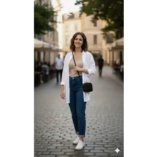 Kadın Siyah Ayarlanabilir Askılı Minimalist Kare Omuz Çantası