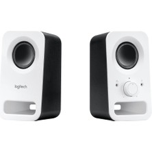 Logitech Z150 Beyaz 2.0 Multimedia Hoparlör 6 W Çıkış Gücü ile Stereo Ses Sunar