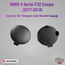 AutoPit 3D Bmw 4 Serisi F32 Coupe (2017-2019) Uyumlu Ön Tampon Çeki Demiri Kapağı