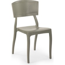 Tilia Orient Polipropilen Sandalye Çimento Gri - Bahçe, Balkon, Dış Mekan, Kafe, Restoran İçin