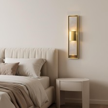 Elizim Home Lighting Dikey Gold Ledli Şarjlı Aplik