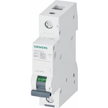 Siemens 5SL6140-6 Otomatik Sigorta 40A B Tipi 1 Faz 6kA