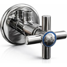 Akçay Krom Kaplama Çapraz Kollu Taharat Musluğu