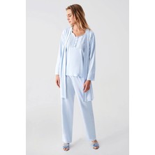 Akman Freshness 321 Kadın Sabahlıklı Pijama Takımı