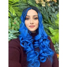 Aura Peruk Siyah Mavi Ombreli Şahane Dalgaya Sahip Özel Tasarım Emma Modelimiz