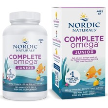 Nordic Naturals Nordıc Naturals Complete Omega Junıor Ages 6+ 283 Mg Omega 3 180 Mını Soft Gels