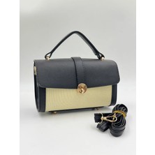 Kadın Siyah Hasır El Omuz Çantası