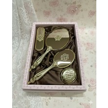 Miss Ayza Missayza Bedesten Gold Serisi Çeyizlik Hediyelik Lüks Ayna Tarak Takımı