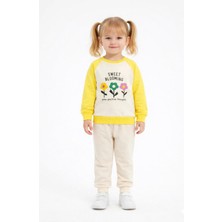 Zebüş Bebe Kız Çiçek Baskılı Çocuk Eşofman