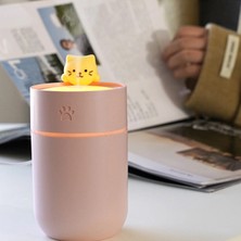 EkoAlışverişDünyam Isınan Kedi Mini USB Sessiz Hava Nemlendiricisi