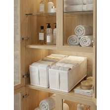 Venita Home 2 Adet Çekmece ve Dolap Içi Düzenleyici, Raf Düzenleyici, Katlanabilir Kıyafet ve Çamaşır Organizer 12X12X35CM