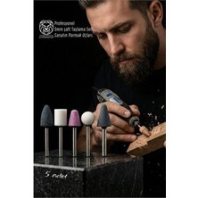 MiraLive 5'li Dremel Ucuna Taşlama Seti - 3mm Şaft Profesyonel Oyma, Şekillendirme ve Rötuş Uçları