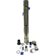 Hegel Solar Dalgıç Pompa Ac-Dc 2200W | 20 M³/h Debi & 87 M Hmax – Güneş Enerjili & Şebeke Uyumlu