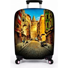 Bd Basarideri Çift Taraflı Dijital Baskılı Valiz Kılıfı 001-16 Büyük Boy