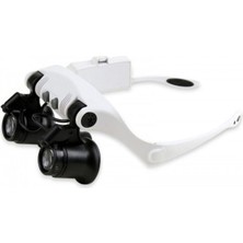 Skygo Rma Kuyumcu Saat Onarım Için 10X-15X-20X25X Mercekli Gözlük Büyüteç 9892G-3A Ramia