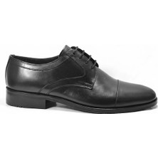 Onlo Ayakkabı 4302-2 Hakiki Deri Siyah Bağlı Klasik Erkek Ayakkabı