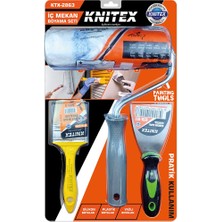 My Best Store 3pcs  Nalbur - Boyacı Set  Spatula - Kestirme Fırça - Boya Rulo 20CM (4887) MYBESTSTORE-482957