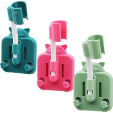 My Best Store Renkli Plastik - Oturan Kedi Figürlü  Duş Askısı  4 Yön Oynar Başlık (4887) MYBESTSTORE-482