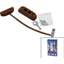 My Best Store Kahverengi Halatlı Anahtarlı Emnyet Kilit (4887) MYBESTSTORE-482957