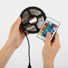 My Best Store 2 Metre Kumandalı USB LED Şerit Işık – Renk Ayarlı Dekoratif Ortam ve Ambiyans Aydınlatması