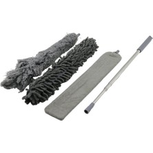 My Best Store 3pcs Püskül- Makarna- Düz Toz Alma Set Esnek BAŞLI-43CM  Uzayan SAPLI=43-205CM BRKT-910200 (4887