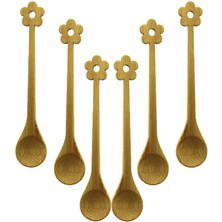My Best Store 6 Pcs   Mini   Bambu Ahşap Kaşık   14.5cm (4887) MYBESTSTORE-482957