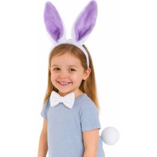 My Best Store Lila Mor Tavşan Kulak Papyon Kuyruk 3&amp;apos;lü Parti Seti (4887) MYBESTSTORE-482957