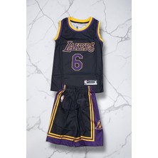 Çağrı Giyim Los Angels Lakers Nba LeBron James Çocuk Basketbol Forması