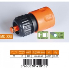 My Best Store 1/2 Hortum Bağlantı Adaptörü Stoplu (4887) MYBESTSTORE-482957