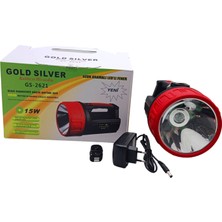 My Best Store 15W LED 2in1 Uzun Aramalı Adaptör Şarjlı El Feneri Projektör (4887) MYBESTSTORE-482957