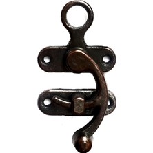 Skygo Rma Kancalı Yay Gözü, Ahşap Kutu Klipsi - Büyük, Antik, 1 Adet Ramia