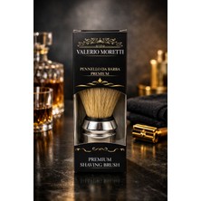 Valerio Moretti Premium Sakal Tıraş Fırçası - Italyan El Yapımı Klasik Berber Fırçası - Profesyonel Erkek Bakım