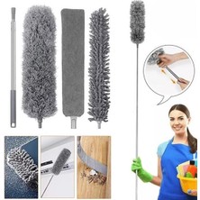 My Best Store Teleskopik 3'lü Mop Toz Alma Püskülü Çok Fonksiyonlu Temizlik Seti (4887) MYBESTSTORE-4829