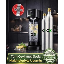 CX Soda Tüpü 0,6 ml- Özel Taşıma Kutusuyla Birlikte- Soda Kartuşu-co2 Kartuş- Gıda Gazı