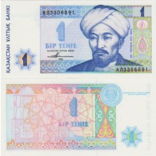 Banknoting Kazakistan 1 Tenge 1993 Çil.