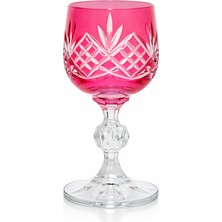 Sudedi Home Renkli Kristal Desenli Cam Su Bardağı Kahve Yanı Sunum Kadehi Mor Kırmızı Yeşil Mavi Pembe