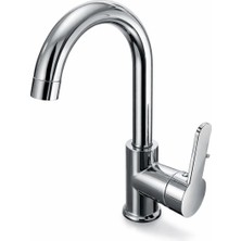 Akçay Premium Krom Yüksek Lavabo Bataryası