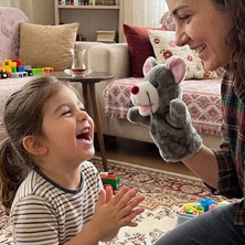 Direkstoktan 3D Peluş El Kuklası Fare - Mouse Plush Hand Puppet