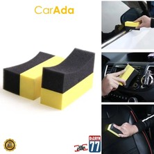 Carada 2 Adet Lastik Parlatma Süngeri "u" Tipi Lastik Yanağına Uygun