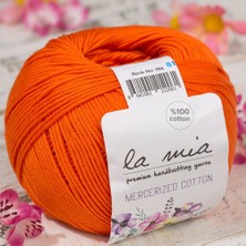 Twin Store La Mia Mercerized Cotton Turuncu El Örgü Ipi - 194 - 33582