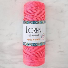 Twin Store Macrame Neon Pembe El Örgü Ipi - L116