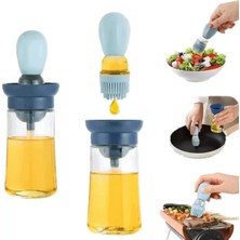 Toyigoo Hazneli Silikon Uçlu Cam Yağdanlık Sirke Yağ Yumurta ve Sos Fırçası Asorti TYG-84037RS