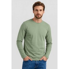 Kaktüs Standart Fit Basic O Yaka Uzun Kollu İnce Erkek T-Shirt - 87997