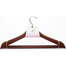 Toyigoo Ahşap Görünümlü Plastik Elbise Askısı 3 Lü ROYALEKS-AK439 TYG-84037RS