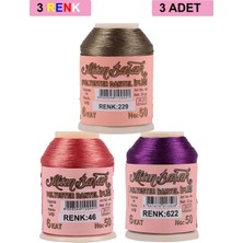 Toyigoo 3 Adet Altınbaşak Oya ve Dantel Ipi 20 gr - Royaleks - No: 046 - 622 - 229 TYG-84037RS
