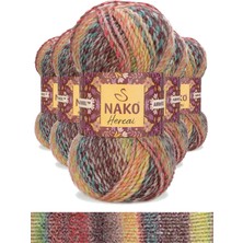 Toyigoo 5 Adet Hercai Ebruli Hırka Kazak Atkı Bere El Örgü Ipi Yünü 28030 TYG-84037RS