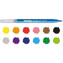 MarkEntegra Fırça Uçlu Keçeli Boya Kalemi Seti - 12'li