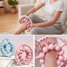 Twin Store® 20 Tekerlekli Ayarlanabilir Bacak ve Kol Masaj Aleti – 360° Tam Daire Derin Doku Kas ve