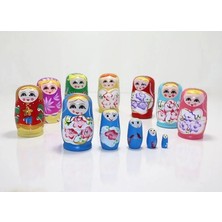 Twin Store 5'li Ahşap Matruşka